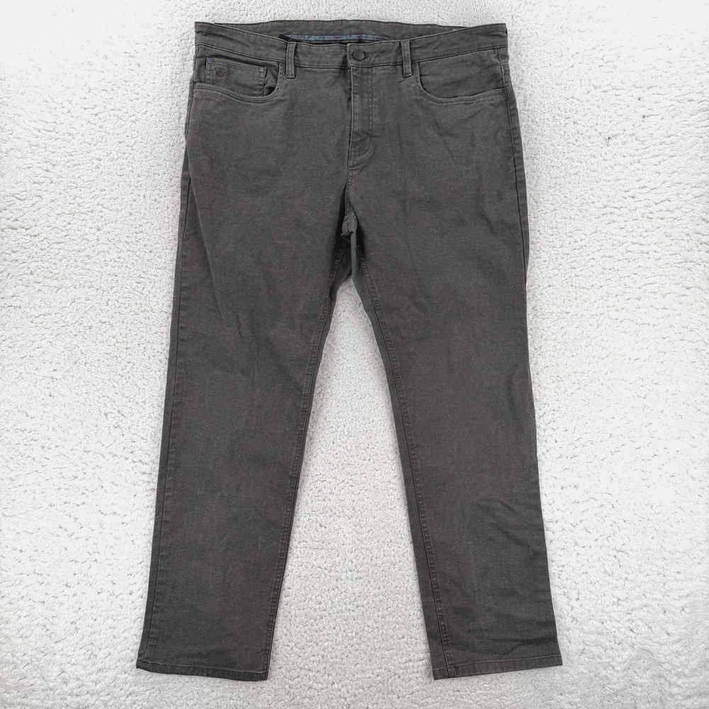 English Laundry Jeans Mens 40x32 Gray Slim Straight Stretch Denim Pants Casual